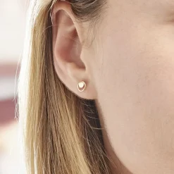 Histoire d'Or Boucles D'oreilles Puces Berangere Cercle 4 Or Jaune