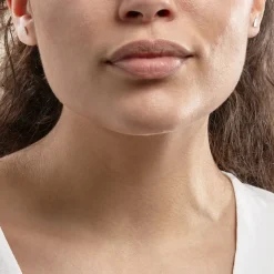 Histoire d'Or Boucles D'oreilles Puces Bartoumieu Argent Blanc Oxyde De Zirconium