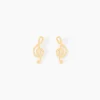 Boucles D'oreilles Puces Bayram Musique Or Jaune-Histoire d'Or Outlet