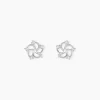 Histoire d'Or Boucles D'oreilles Puces Clarance Argent Blanc Oxyde De Zirconium