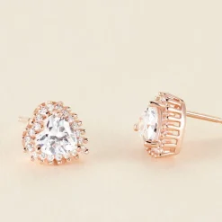 Boucles D'oreilles Puces Calvi De Zirconium-Histoire d'Or Discount