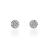 Histoire d'Or Boucles D'oreilles Puces Classic Or Blanc Oxyde De Zirconium