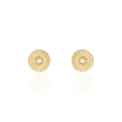 Histoire d'Or Boucles D'oreilles Puces Carmina Plaqué Or Jaune Oxyde De Zirconium