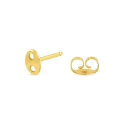 Histoire d'Or Boucles D'oreilles Puces Cara Grain De Cafe Or Jaune