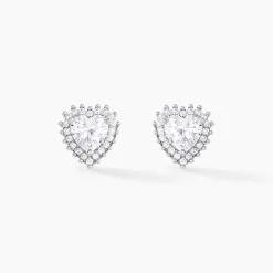Histoire d'Or Boucles D'oreilles Puces Calvi De Zirconium
