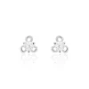 Boucles D'oreilles Puces Charlyne Argent Blanc Oxyde De Zirconium-Histoire d'Or Discount