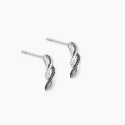 Boucles D'oreilles Puces Callune Or Blanc Diamant-Histoire d'Or