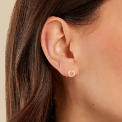 Histoire d'Or Boucles D'oreilles Puces Cesar Or Jaune