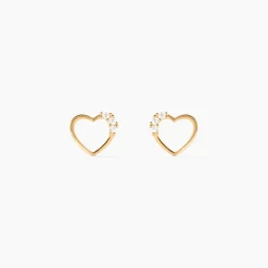 Histoire d'Or Boucles D'oreilles Puces Camomille Or Jaune Oxyde De Zirconium