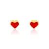 Boucles D'oreilles Puces Coralie Coeur Or Jaune-Histoire d'Or Discount