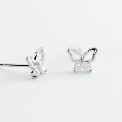 Histoire d'Or Boucles D'oreilles Puces Cyprian Argent Blanc Oxyde