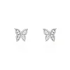 Histoire d'Or Boucles D'oreilles Puces Cadfan Argent Blanc Oxyde