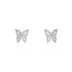 Histoire d'Or Boucles D'oreilles Puces Cadfan Argent Blanc Oxyde