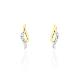 Boucles D'oreilles Puces Callum Or Jaune Diamant-Histoire d'Or Best