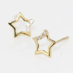 Histoire d'Or Boucles D'oreilles Puces Camomille Or Jaune Oxyde De Zirconium