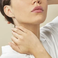 Boucles D'oreilles Puces Caline Or Jaune Diamant-Histoire d'Or