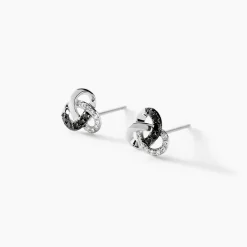 Histoire d'Or Boucles D'oreilles Puces Constellation Or Blanc Diamant