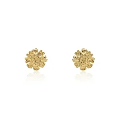 Histoire d'Or Boucles D'oreilles Puces Dyonis Acier Jaune