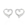 Boucles D'oreilles Puces Daviane Argent Blanc Oxyde De Zirconium-Histoire d'Or New