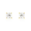Boucles D'oreilles Puces Doreen Carre Or Jaune Oxyde De Zirconium-Histoire d'Or Hot