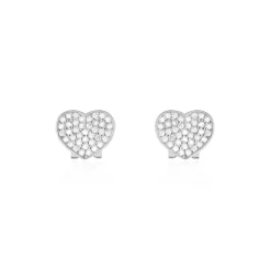Boucles D'oreilles Puces Darwin Argent Blanc Oxyde-Histoire d'Or Discount