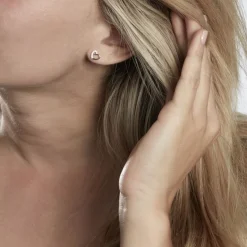 Histoire d'Or Boucles D'oreilles Puces Dorthea Argent Blanc Oxyde De Zirconium