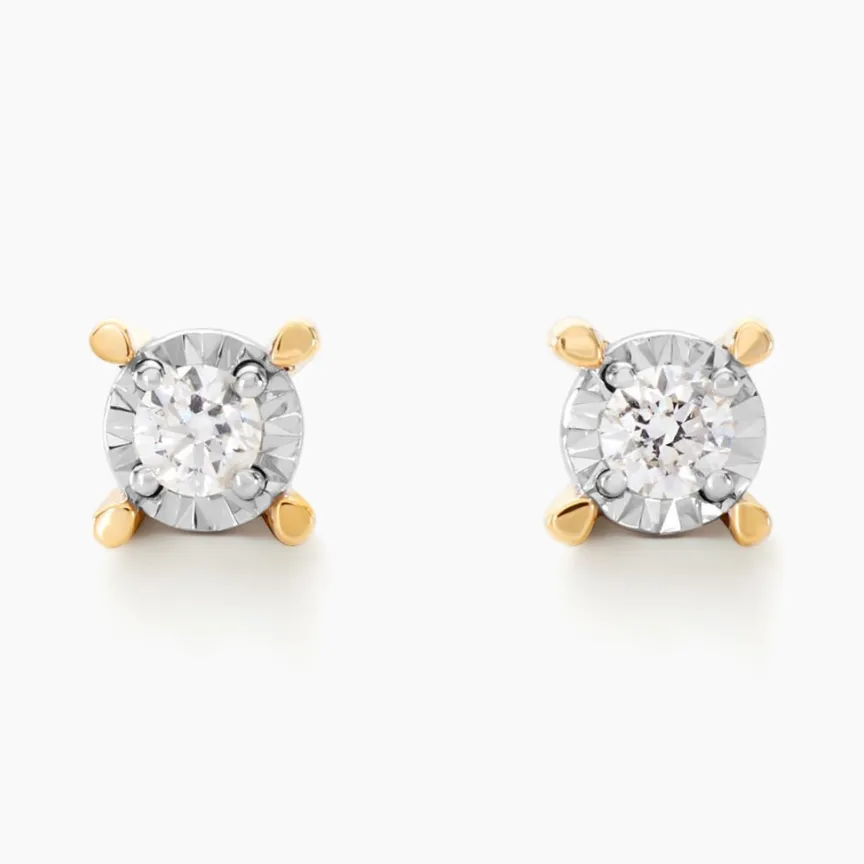 Boucles D'oreilles Puces Diamotion-Histoire d'Or Hot