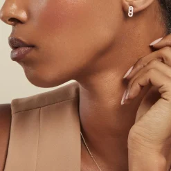 Histoire d'Or Boucles D'oreilles Puces Deonne Or Jaune Améthyste Oxyde De Zirconium