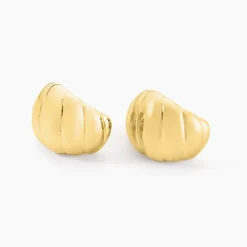 Boucles D'oreilles Puces Dieppe Acier Jaune-Histoire d'Or New