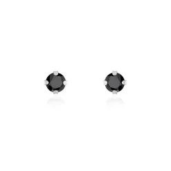 Histoire d'Or Boucles D'oreilles Puces Daria Or Blanc Oxyde De Zirconium