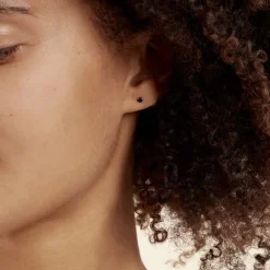 Histoire d'Or Boucles D'oreilles Puces Daria Or Blanc Oxyde De Zirconium