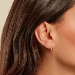 Boucles D'oreilles Puces Damion Or Jaune Oxyde De Zirconium-Histoire d'Or Online