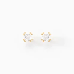 Boucles D'oreilles Puces Doreen Or Jaune Oxyde De Zirconium-Histoire d'Or Discount