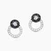 Boucles D'oreilles Puces Diana Argent Blanc Oxyde De Zirconium-Histoire d'Or Sale