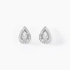 Histoire d'Or Boucles D'oreilles Puces Domitia Or Blanc Diamant