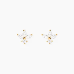 Histoire d'Or Boucles D'Oreilles Puces Daithi Or Jaune Oxyde De Zirconium