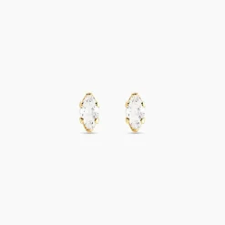 Boucles D'oreilles Puces Dudley Or Jaune Oxyde De Zirconium-Histoire d'Or Clearance