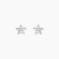 Histoire d'Or Boucles D'oreilles Puces Darline Argent Blanc Oxyde De Zirconium