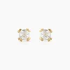 Boucles D'oreilles Puces Doreen Carre Or Jaune Oxyde De Zirconium-Histoire d'Or New