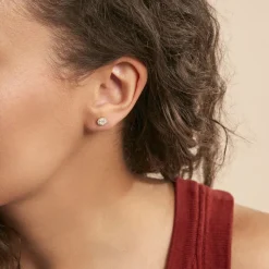 Histoire d'Or Boucles D'oreilles Puces Edmee Or Jaune Oxyde De Zirconium