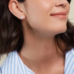 Histoire d'Or Boucles D'oreilles Puces Esperanza Argent Blanc Oxyde De Zirconium