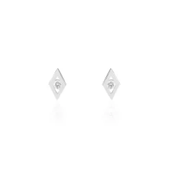 Boucles D'oreilles Puces Eirena Or Blanc Diamant-Histoire d'Or Discount