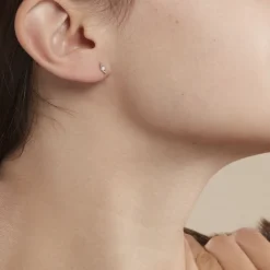 Boucles D'oreilles Puces Eirena Or Blanc Diamant-Histoire d'Or Discount