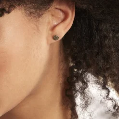 Boucles D'oreilles Puces Eryne Or Jaune-Histoire d'Or New