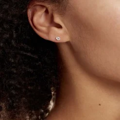 Boucles D'oreilles Puces Eddie Or Jaune Oxyde De Zirconium-Histoire d'Or Clearance