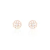 Histoire d'Or Boucles D'oreilles Puces Eleanor Fleur Or Rose Oxyde De Zirconium