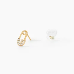 Histoire d'Or Boucles D'oreilles Puces Epiktetos Or Jaune Oxyde De Zirconium