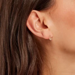 Histoire d'Or Boucles D'oreilles Puces Epiktetos Or Jaune Oxyde De Zirconium