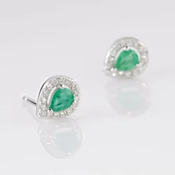 Boucles D'oreilles Puces Elheme Et Diamant-Histoire d'Or