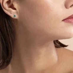 Boucles D'oreilles Puces Elheme Et Diamant-Histoire d'Or